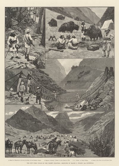 La forza di campo di Niti alla frontiera del Tibet da Amedee Forestier